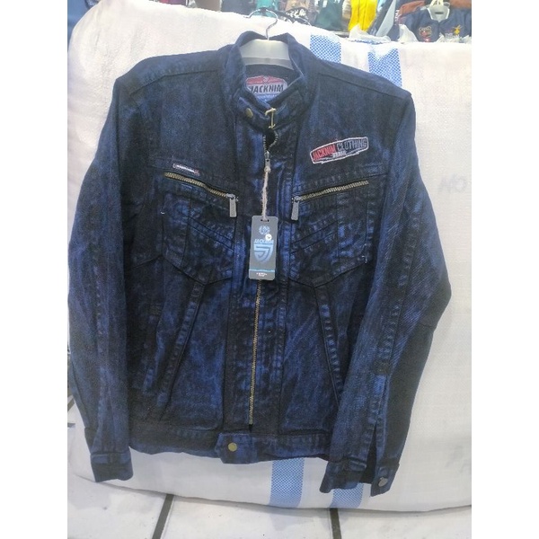 promo jaket jeans resleting wost/sembur size; L,XL