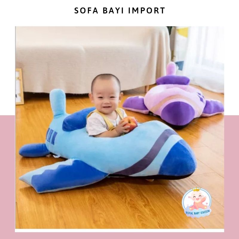 New Sofa Kursi Makan Bayi Anak Model Pesawat Original Super