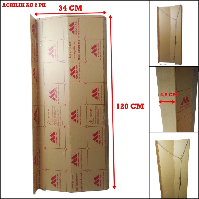 ACRYLIC REFLECTOR ANGIN AC 1PK &amp; 2PK | AKRILIK AC 80CM / TALANG AC AKRILIC 120CM