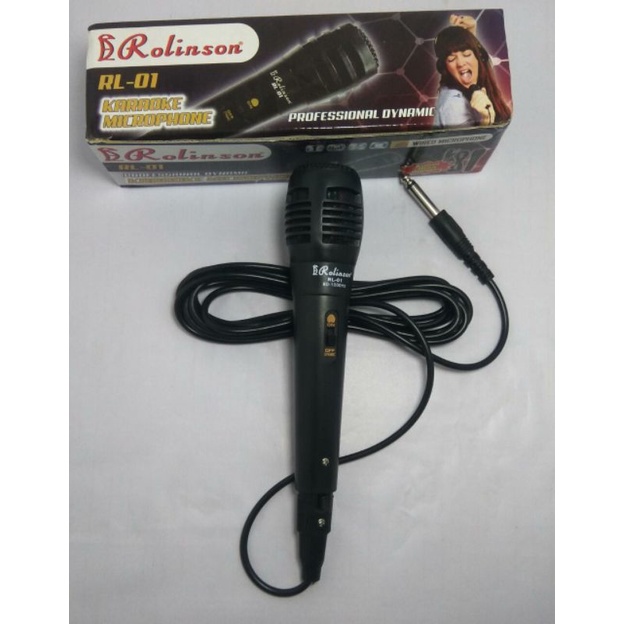 MIC Kabel microphone karaoke Plus kabel panjang 1,8m