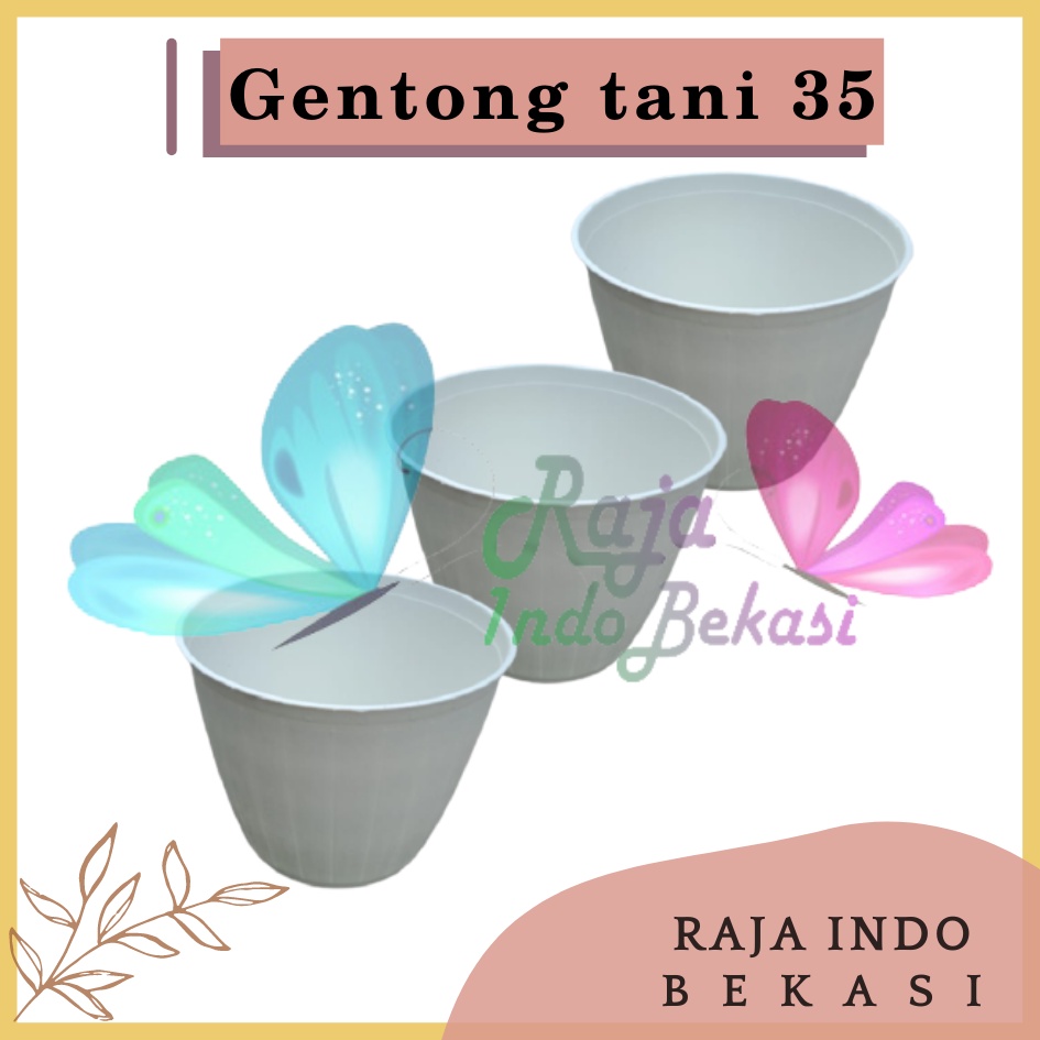 Pot Gentong Tani 35 Putih Diameter 27cm Pot Bunga Motif Batik Timbul Pot Bunga Besar Murah Tebal Bagus Bukan Pot Shallom Glory Glori 30 35 40