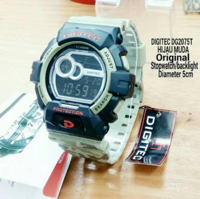 Jam Tangan Digitec Loreng Army Hijau