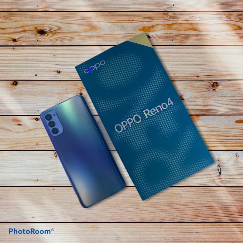 oppo reno 4 biru galaxy bekas