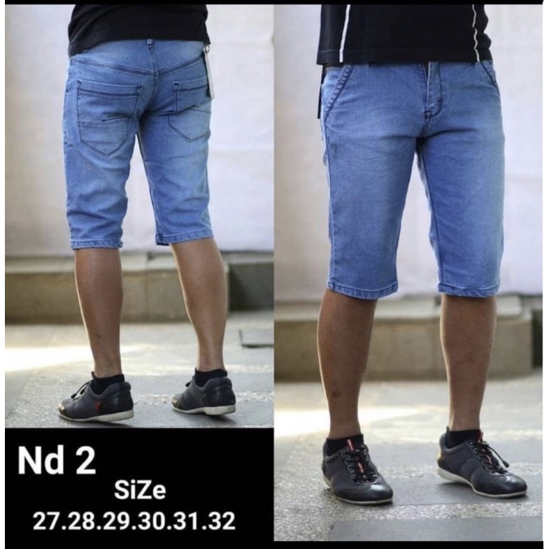 Celana jeans pria pendek/jeans pria pendek blitz