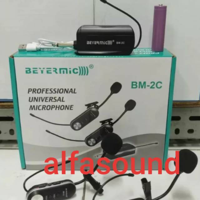 MIC WIRELESS BEYERMIC BM 2C CLIP ON JEPIT MICROPHONE BEYERMIC BM2C BM-2c