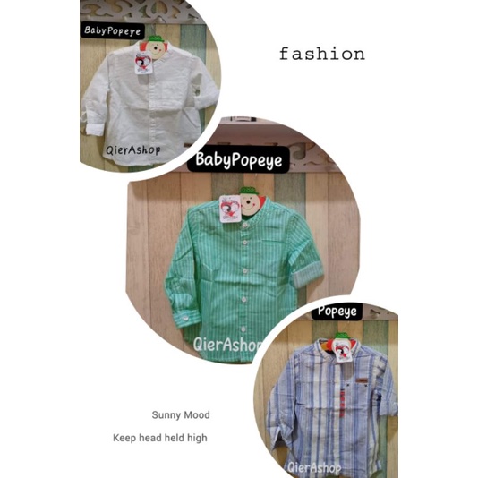 Atasan kemeja koko kemko baby popeye/Popeye