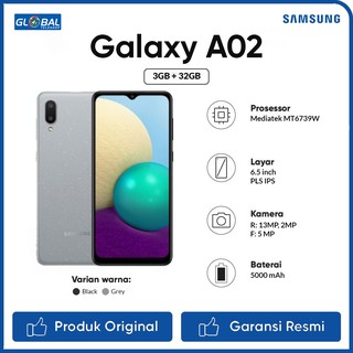 Samsung Galaxy A02 Smartphone (3/32GB) Garansi Resmi