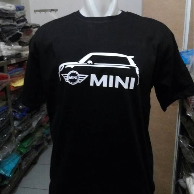 Kaos baju T-shirt Mini Cooper mobil unisex