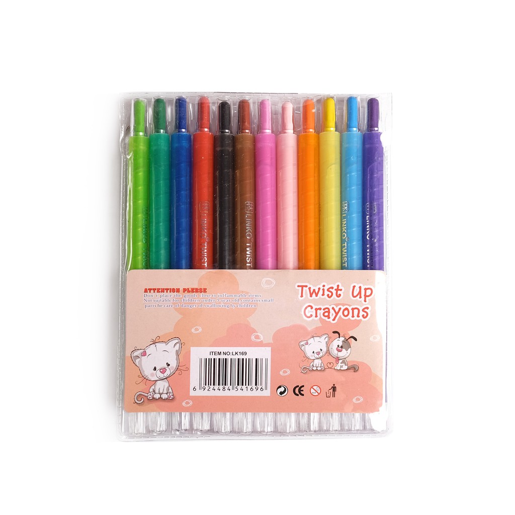 

Crayon Putar/Twist Up LINKO 12 Warna LK-169