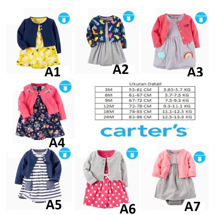 (Kiddiwear) [COD] Dress Cardigan / Dress Bayi Perempuan