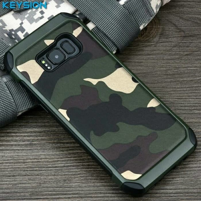 NX Case Protective Case Military Galaxy S8 S8 + S8 Plus Shockproof Casing motif Loreng Army