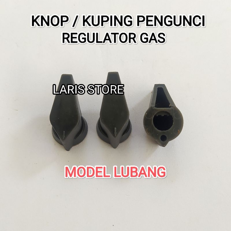 KNOP HANDLE PUTARAN REGULATOR GAS / KUPING PUTAR PLASTIK MODEL LUBANG