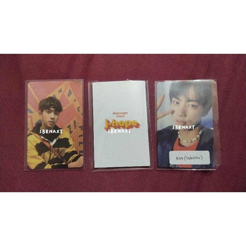 photocard jin official pc seokjin bts mpc