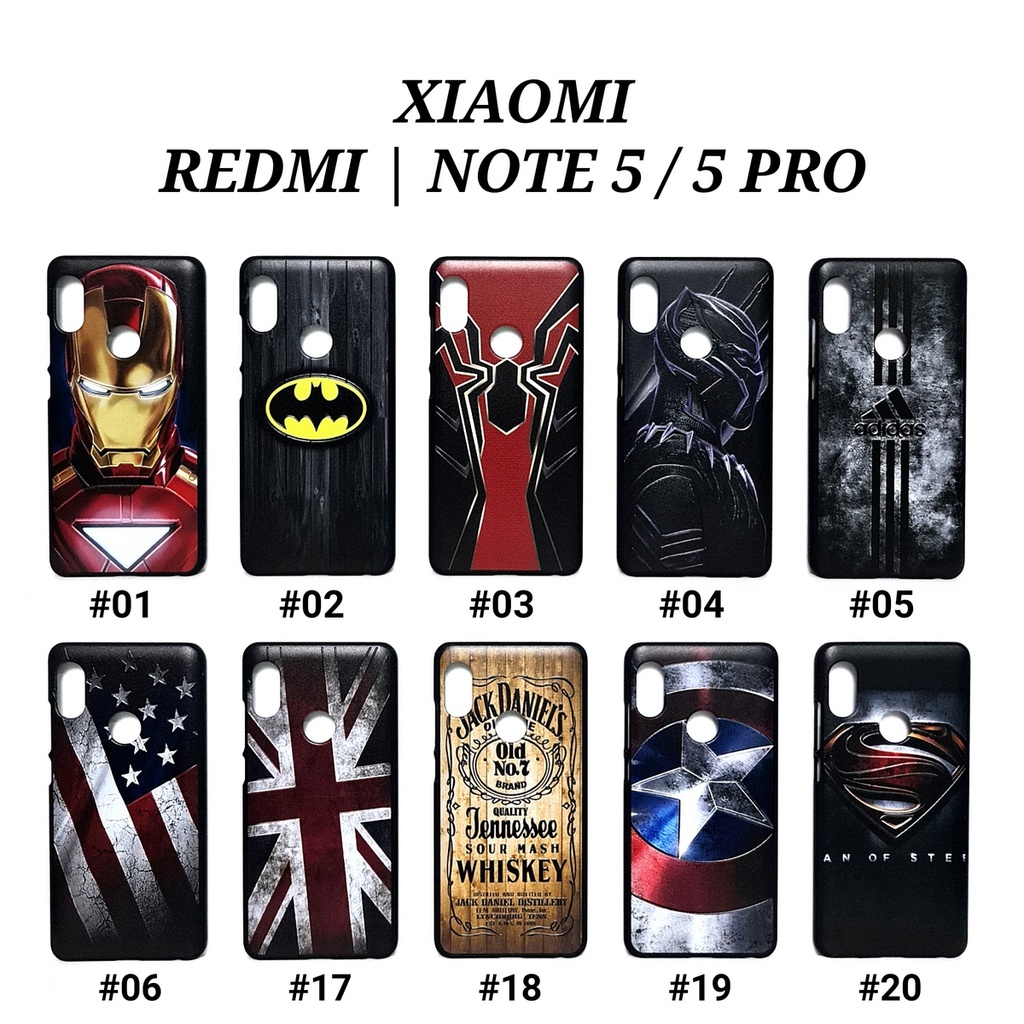 XIAOMI REDMI NOTE 2 3 4 4X 5A NON FINGER 5 5 PRO 7 7 PRO 8 8 PRO 9 9S 9 PRO - MAN HARD CASE Marvel Super Hero