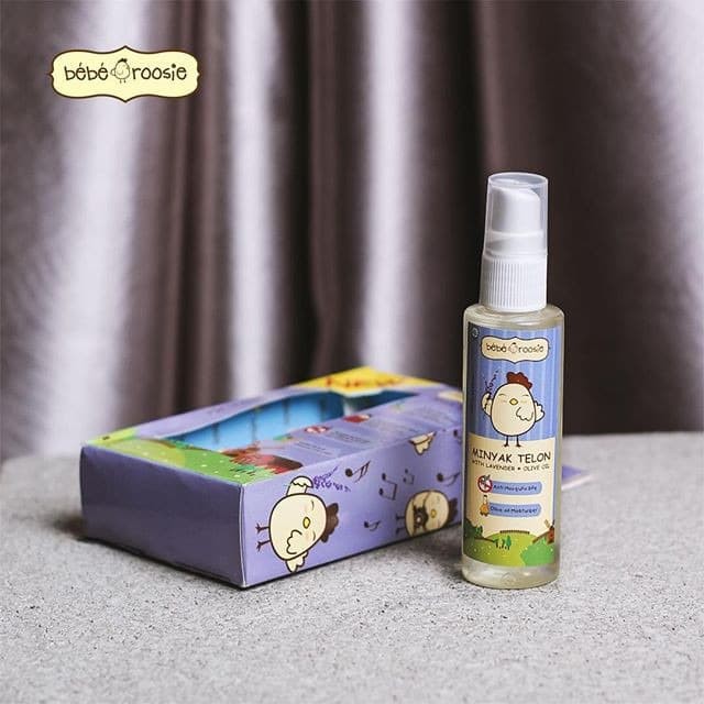[TELON UNGU] Bebe Roosie Minyak Telon Spray With Lavender + Olive Oil 60 ml