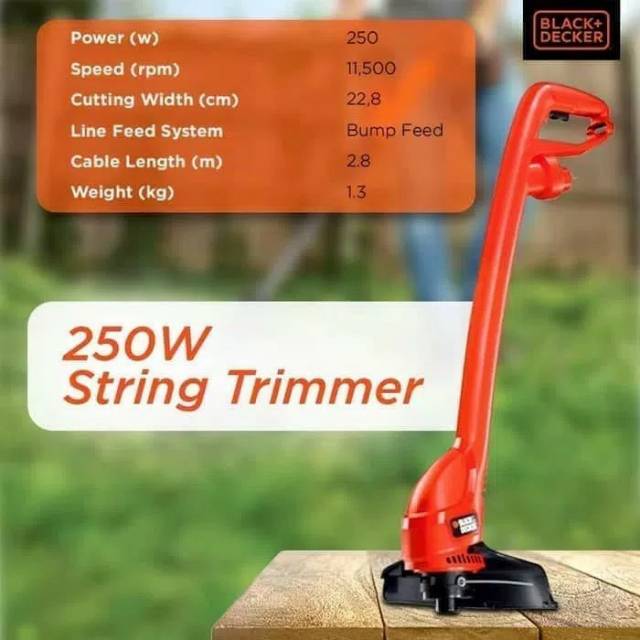 MESIN POTONG RUMPUT BLACK &amp; DECKER STRING TRIMMER ALAT POTONG RUMPUT LISTRIK