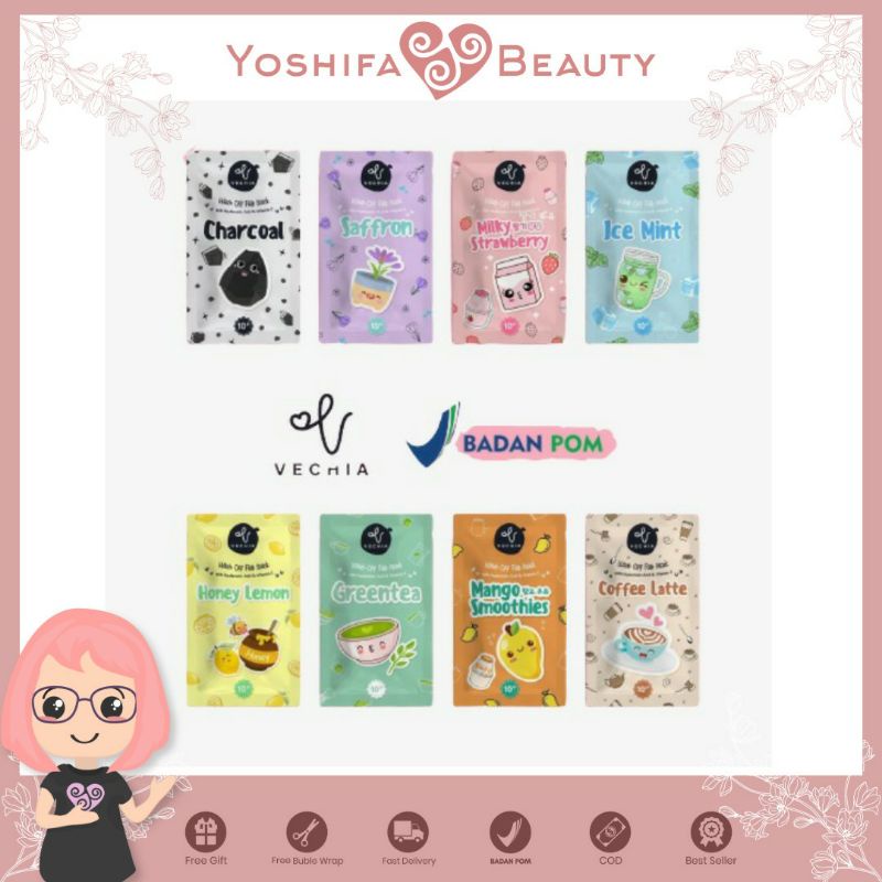 Masker Vechia BPOM 10GR | VECHIA Wash of Mask Chingu Yeppu Kiyowo