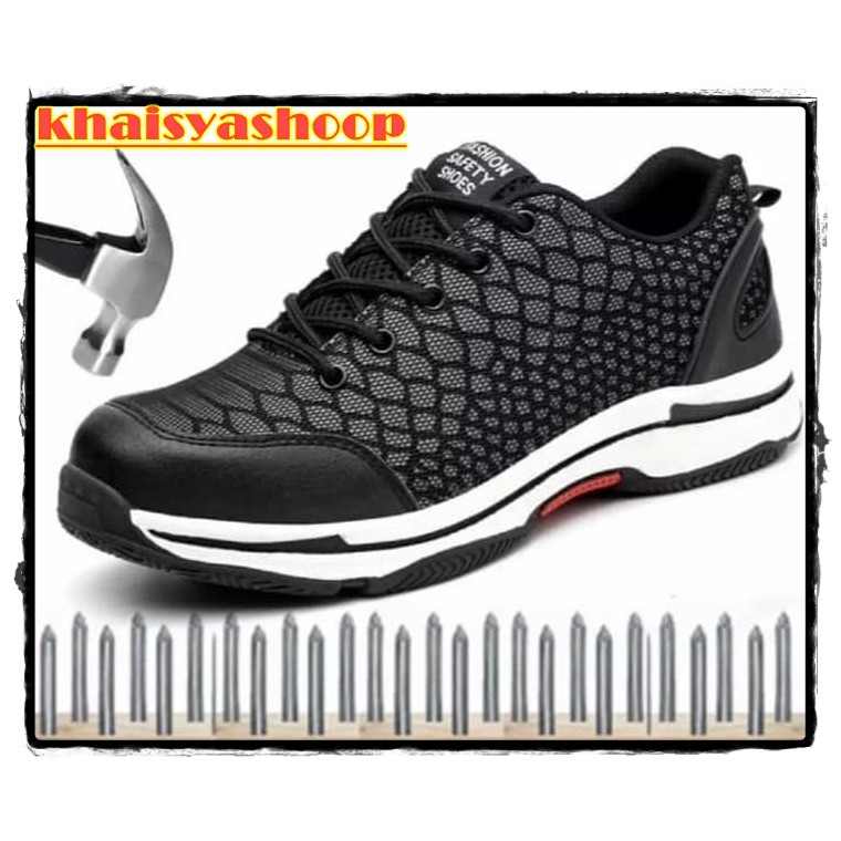 SEPATU / SEPATU SAFETY / SAFETY SHOES / SEPATU SAFETY HITAM JARING / SEPATU SAFETY IMPORT