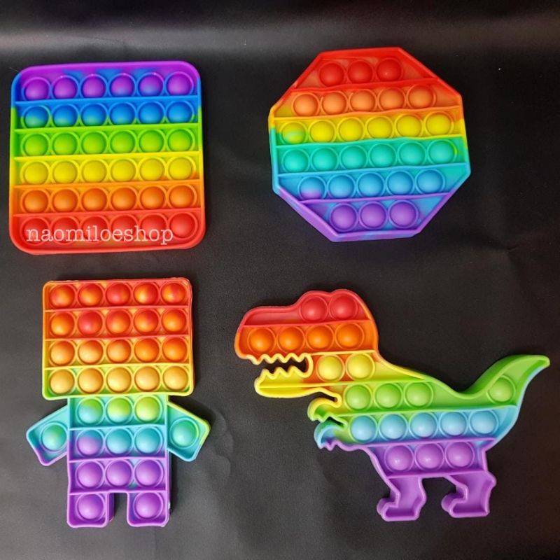mainan pop it fidget toy shapes mainan penghilang stress anak-6