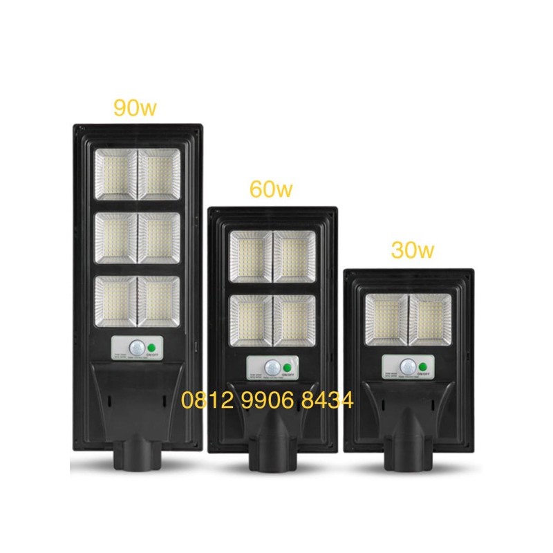 Lampu jalan solar panel 30 watt 30w lampu jalan PJU solar cell 30w 30watt