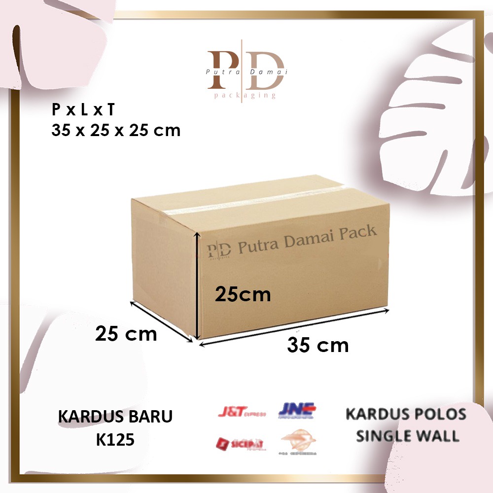 

5 PCS KARDUS / BOX BARU CUSTOM UNTUK PARCEL DLL. UKURAN 35 x 25 x 25