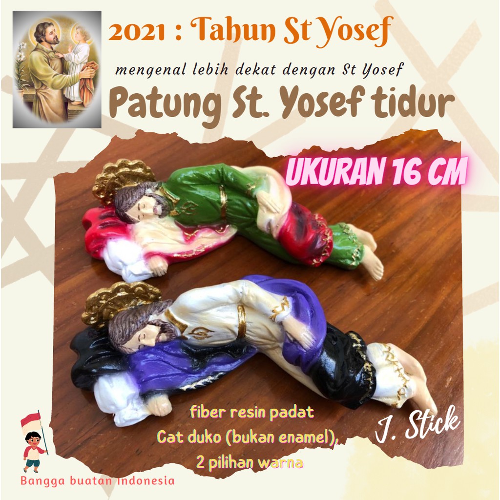 PATUNG ST. YUSUF TIDUR , 16 CM