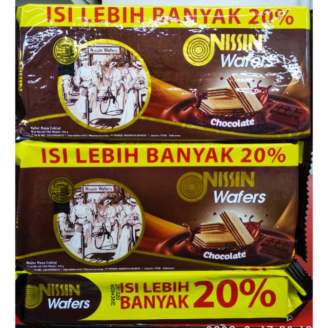 Jual Nissin wafer coklat 145g | Shopee Indonesia