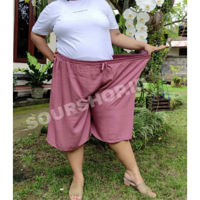 [Part 4] Celana Pendek 3/4 Plus Size Extra Super Jumbo Large 80kg-120kg