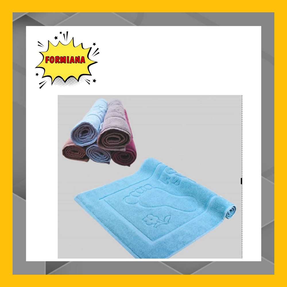 FM - Terry Palmer Keset Handuk Premium 45 x 70 cm - Motif KAKI /Keset kamar mandi/keset rumah