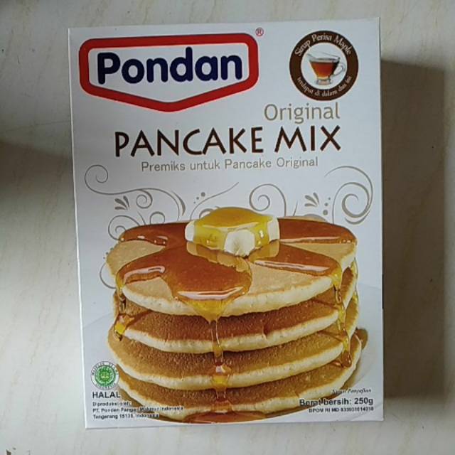 

Pondan pancake mix original 250gr include sirup peris maple