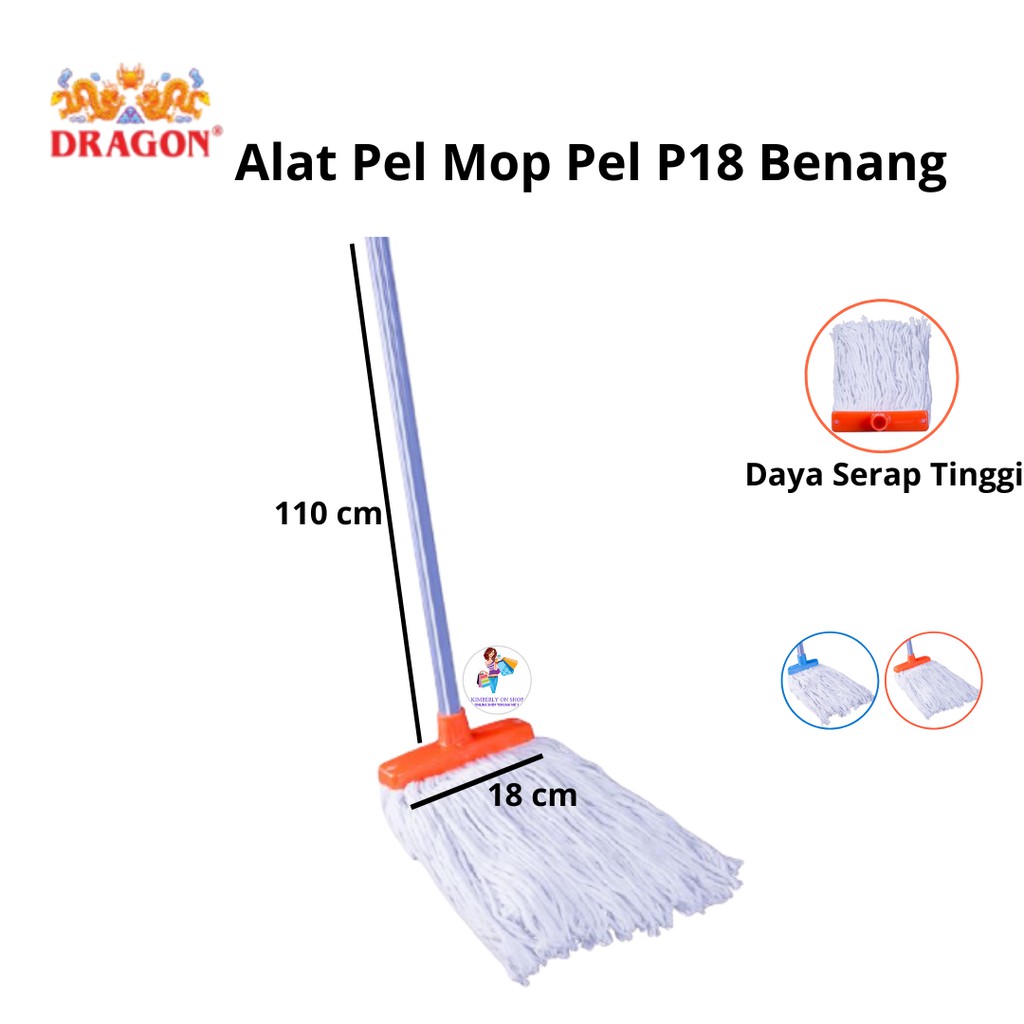 Dragon Alat Pel Mop Pel P18 Benang