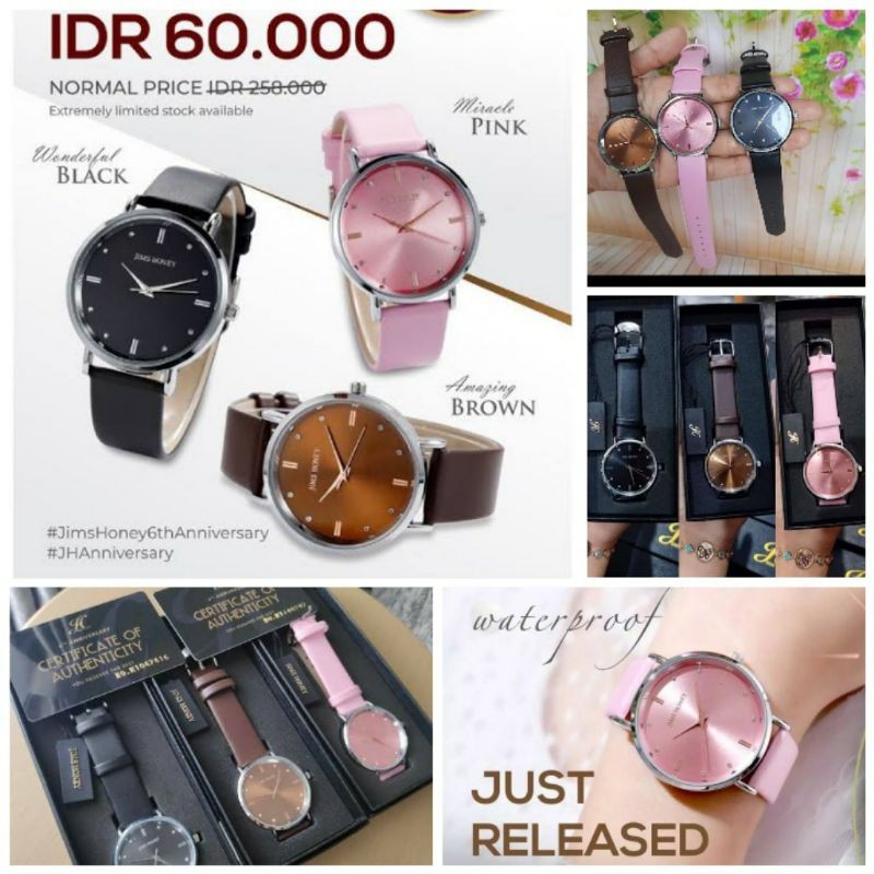 Jual Jam Tangan Wanita seri 8123 original dari Jims Honey Shopee
