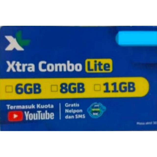VOUCHER XL XTRA COMBO LITE 8GB 30HARI