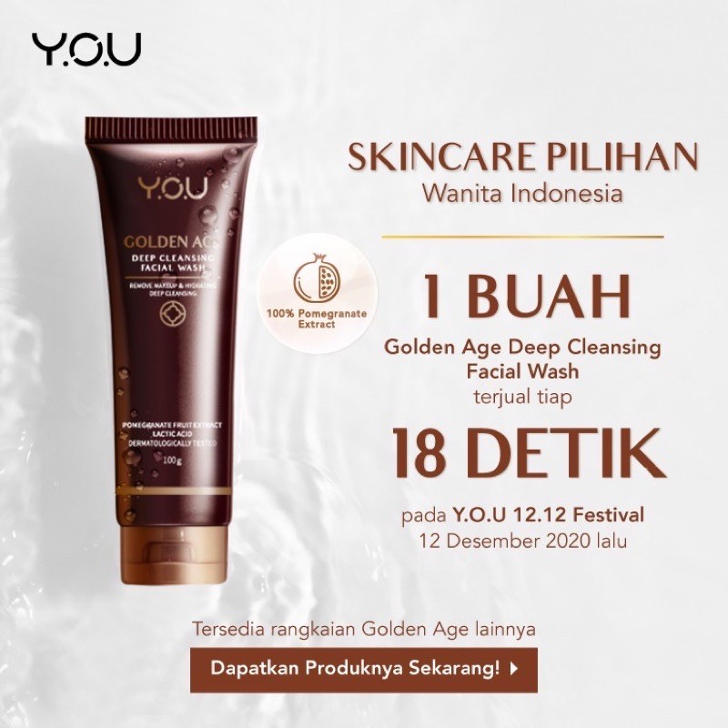 YOU GOLDEN AGE FACIAL WASH 100GR