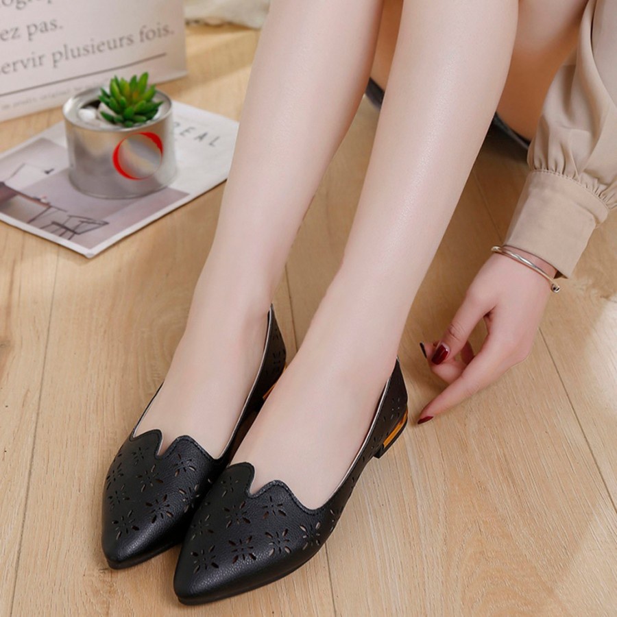 SEPATU WANITA FLAT SHOES LASER