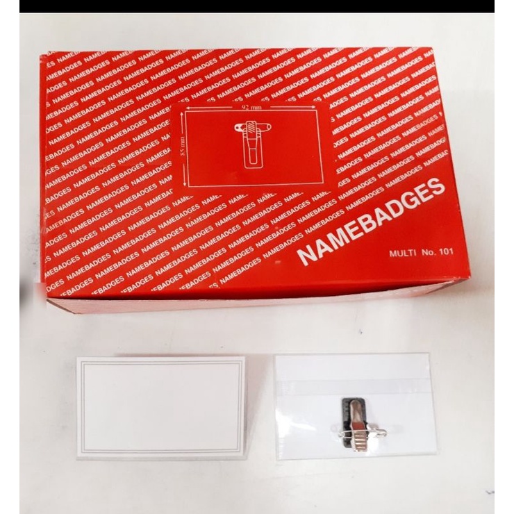 

Name Badges Name Tag Putih 1 box