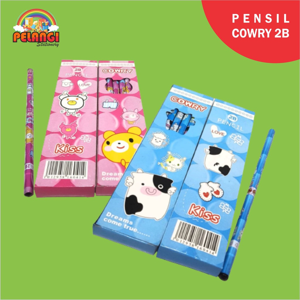 

Pensil Cowry 2B motif isi 12pcs