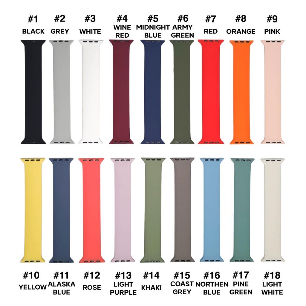 Strap untuk Apple Watch IWO HW 49 45 41 44 40 42 38mm Tali Jam Tangan Solo Loop Sport Band Strap iWatch Series SE 9 ULTRA 8 7 6 5 4 3 2 1