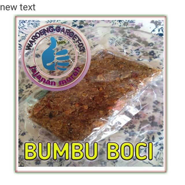 

Bumbu bawang halus kuah baso 2 pcs 5000 toping baso aci seblak