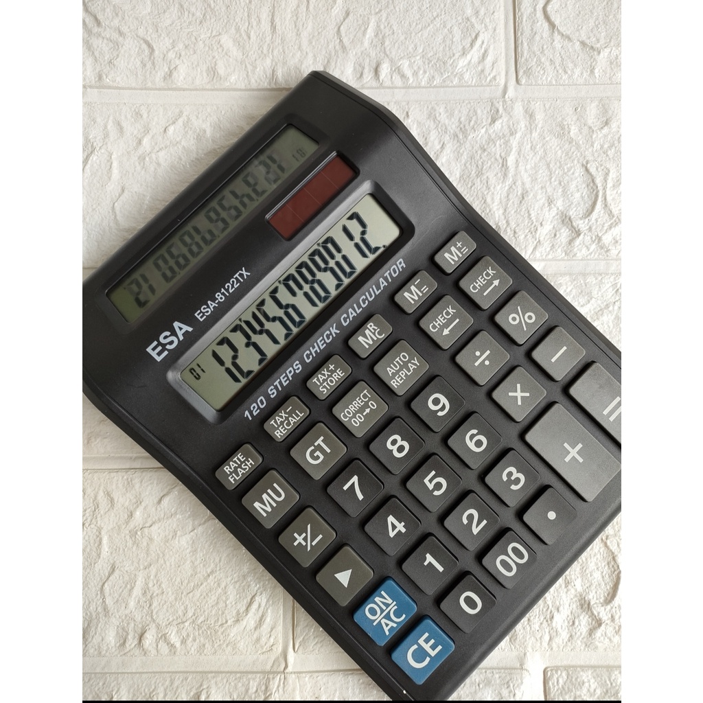 

esa kalkulator calculator dagang 2 layar 8122 / 12 digit