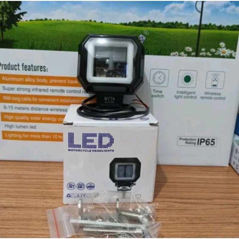 Lampu Sorot Tembak Sorot LED 20 CWL 2 mata lensa 4D 20watt Cree angel eyes harga satuan