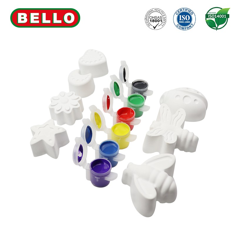 

BELLO PLASTER PAINT SET - Aktifitas Mewarnai Anak - Isi 7 Patung, Cat & Kuas RB9