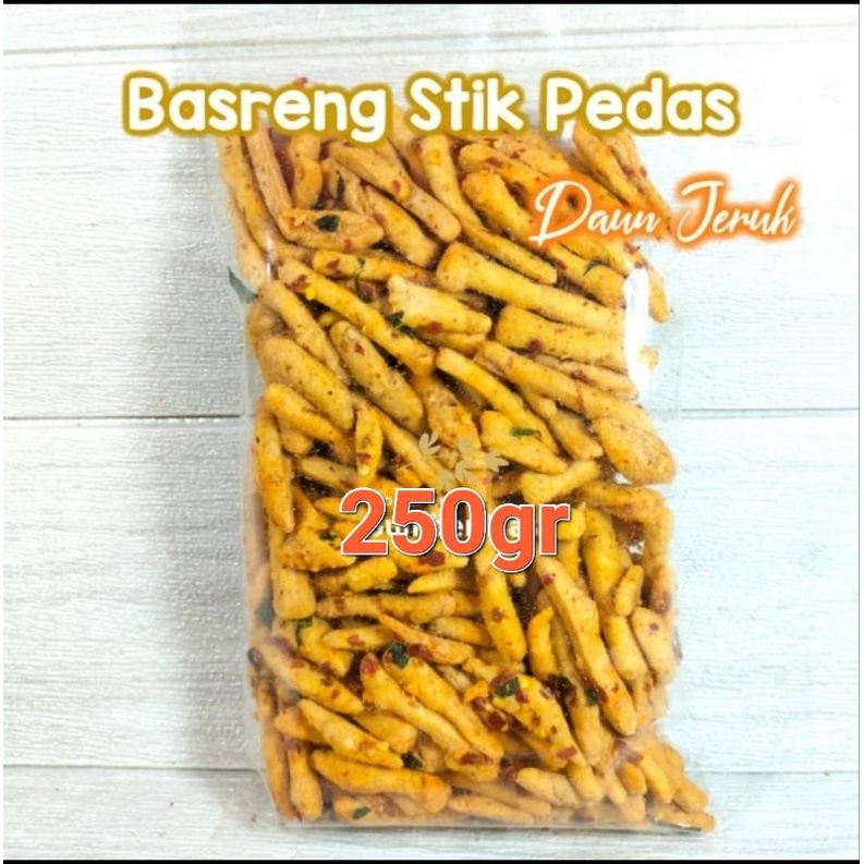 

Basreng Stik Pedas Aroma Daun Jeruk isi 250gr