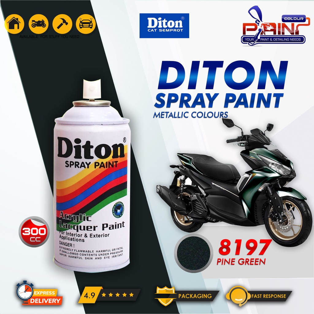 Diton 8197 Pine Green Cat Semprot/Pylox/Samurai Motor/Helm/Gundam