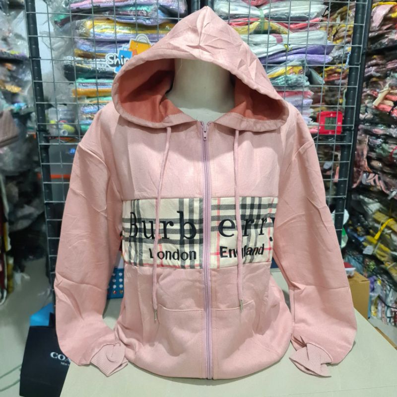 Jaket Suede Import Wanita Fashion XL Besar-Berry coco Pink