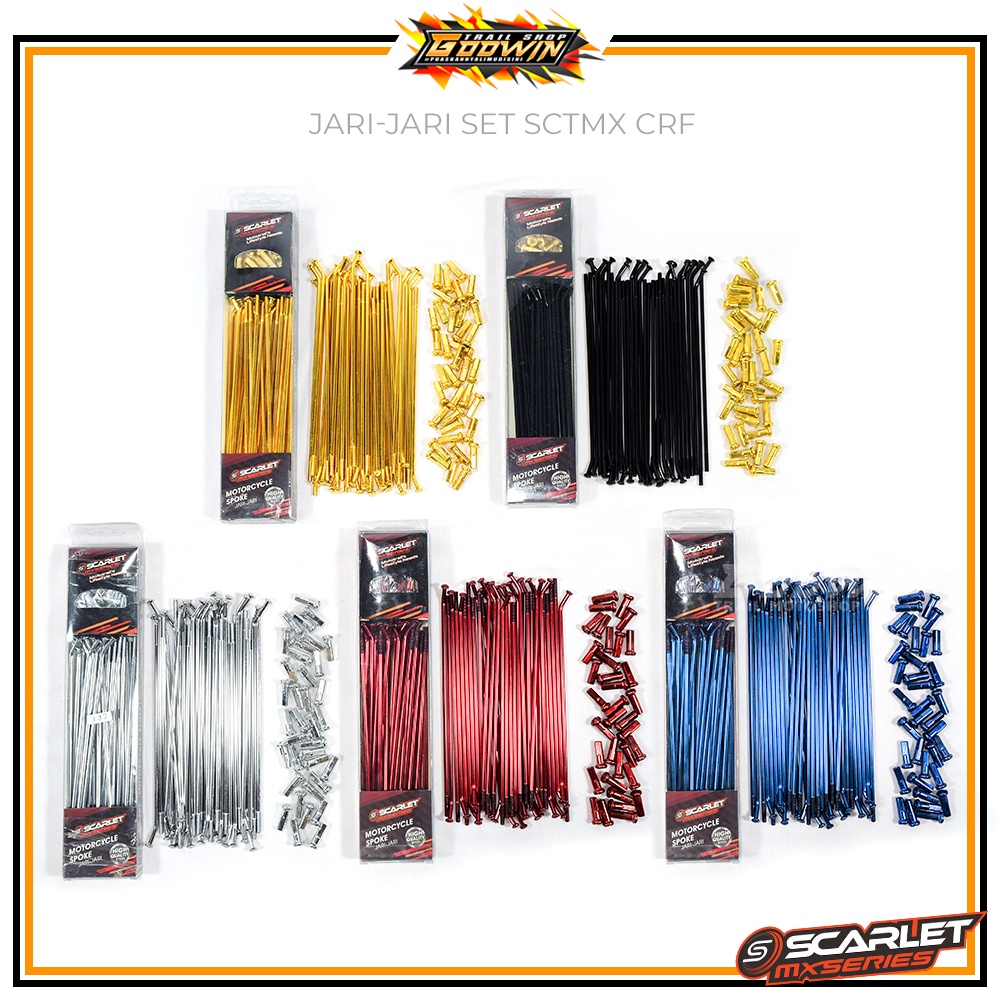 Jari Jari Set Ruji Depan Belakang SCARLET / SPC SUPER CROSS AND BUKAN TK Super Moto TRAIL KLX CRF