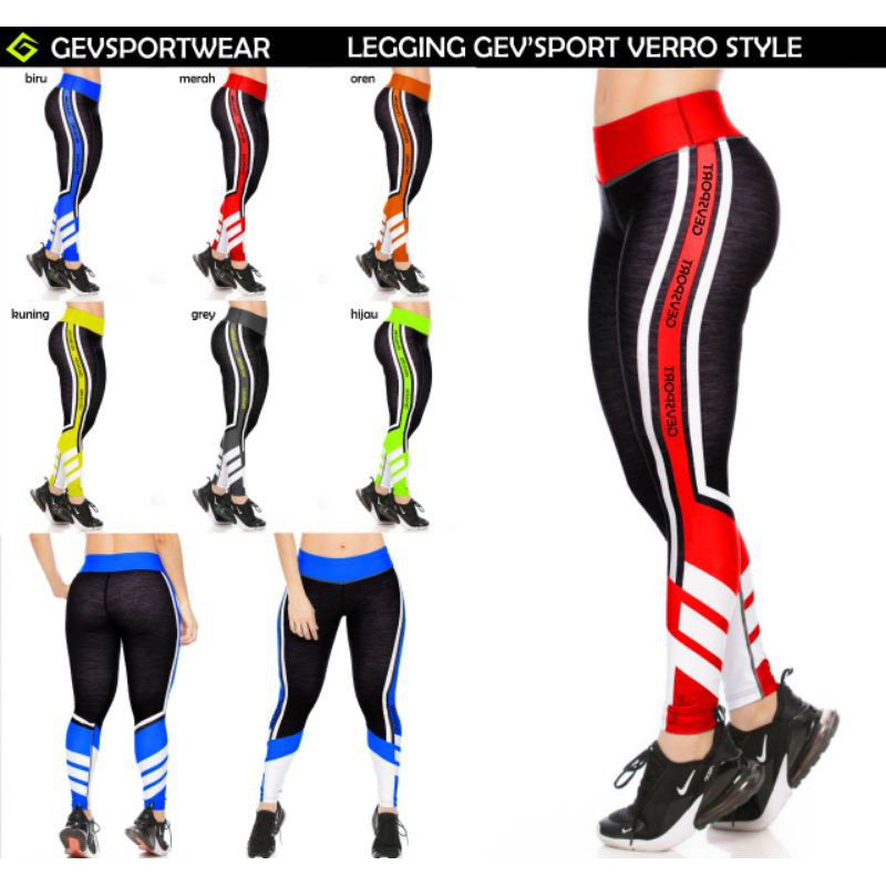 Celana Gevsportwear Leggings Gev'Sport Verro Style