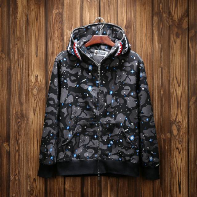 jaket shark bape