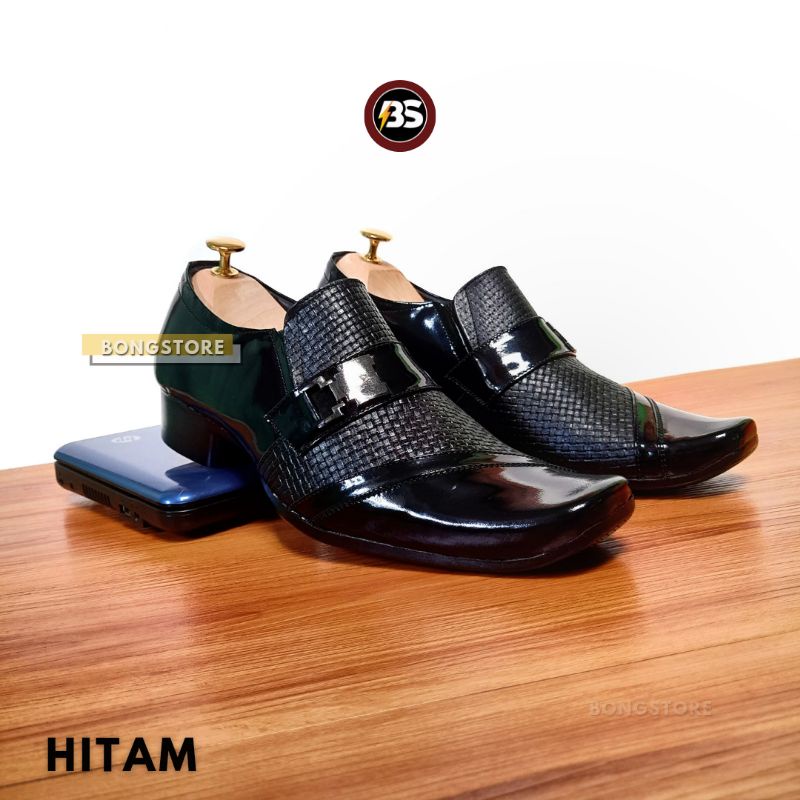 sepatu pria formal kulit asli mengkilap berkualitas premium