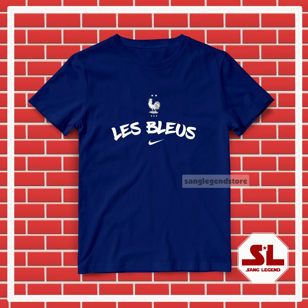 KAOS TSHIRT DISTRO BOLA NEGARA PRANCIS FRANCE LES BLEUS 004